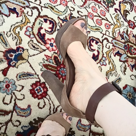 Diesel Distressed Leather Ankle Strap Sandals Sz 7 - Picture 3 of 14